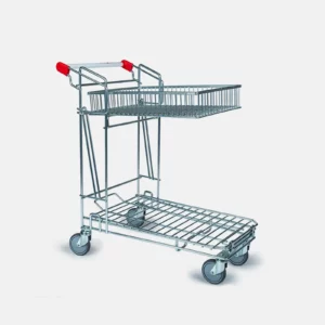 Chariot métallique pour jardineries et magasins de bricolage