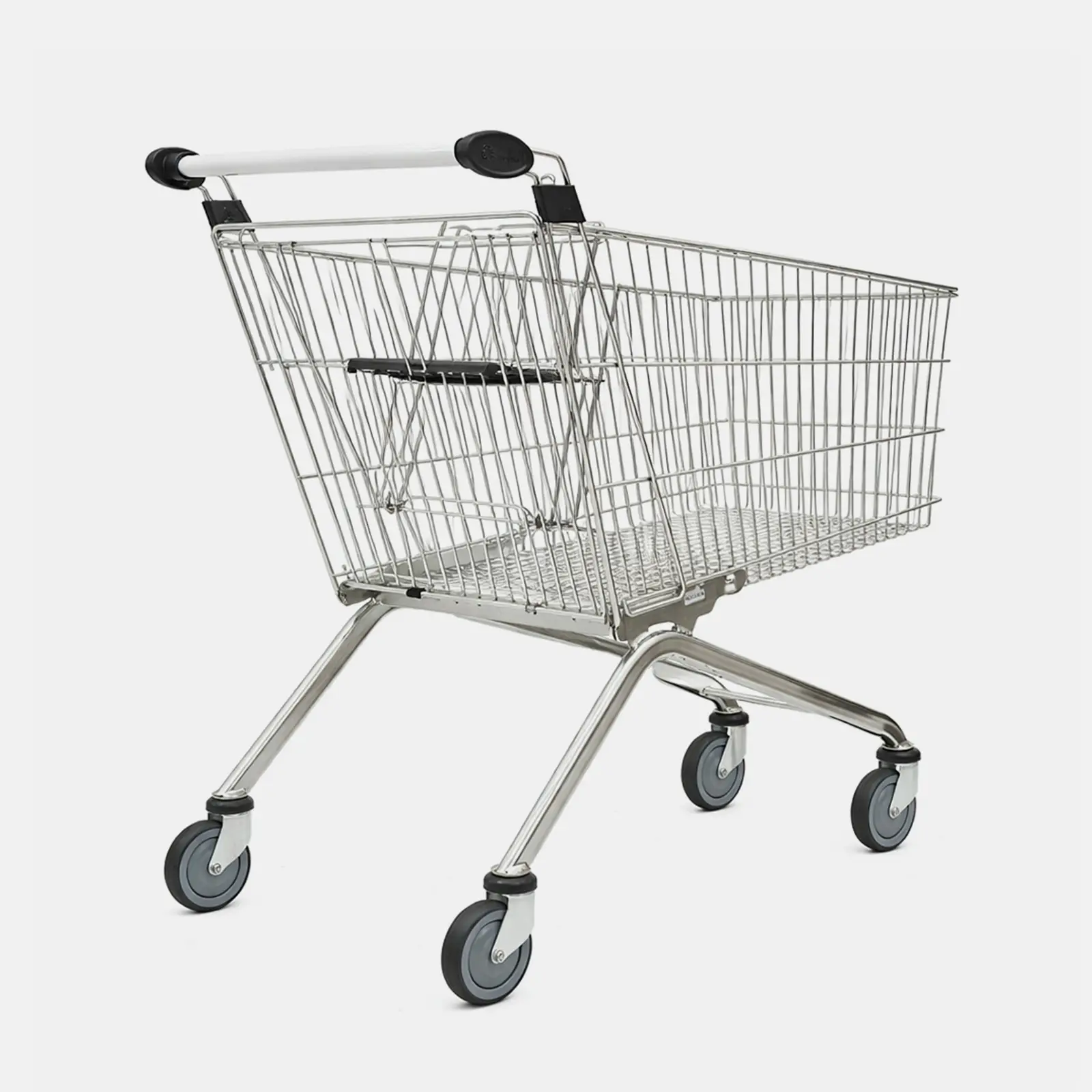 Chariot de supermarché métal 150 litres vue arrière