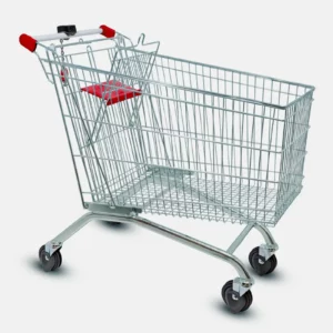 240 L metal supermarket trolley, very large capacity