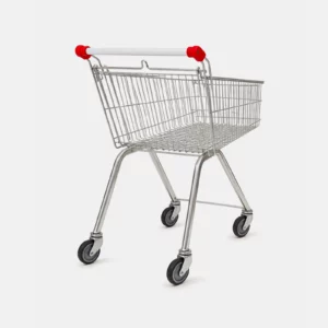 Chariot de supermarché métal 65 litres vue arrière