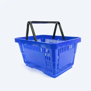 Panier à main 22 litres deux anses bleu