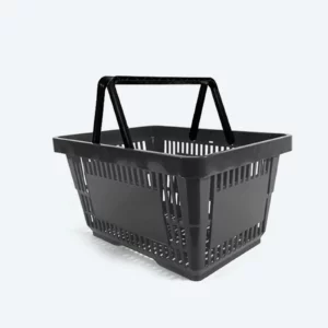 Panier à main 22 litres deux anses noir