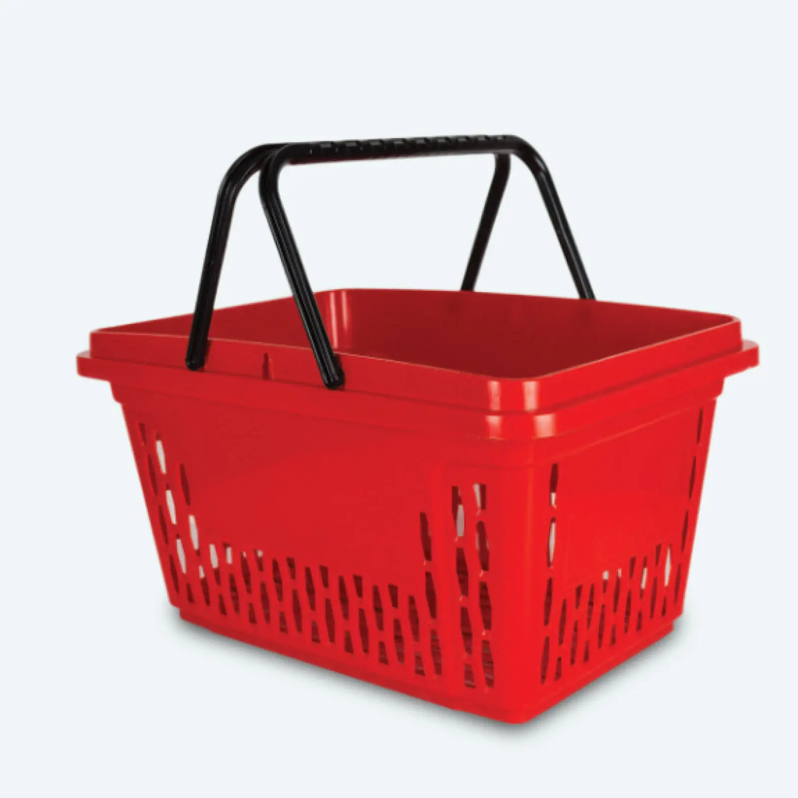 Panier à main 28 litres rouge deux anses