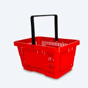 22-liter hand basket one handle red