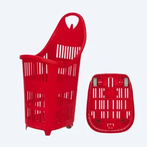 70-liter rolling basket profile view