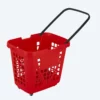 Panier à roulettes 80 litres rouge