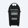 91-liter black rolling basket