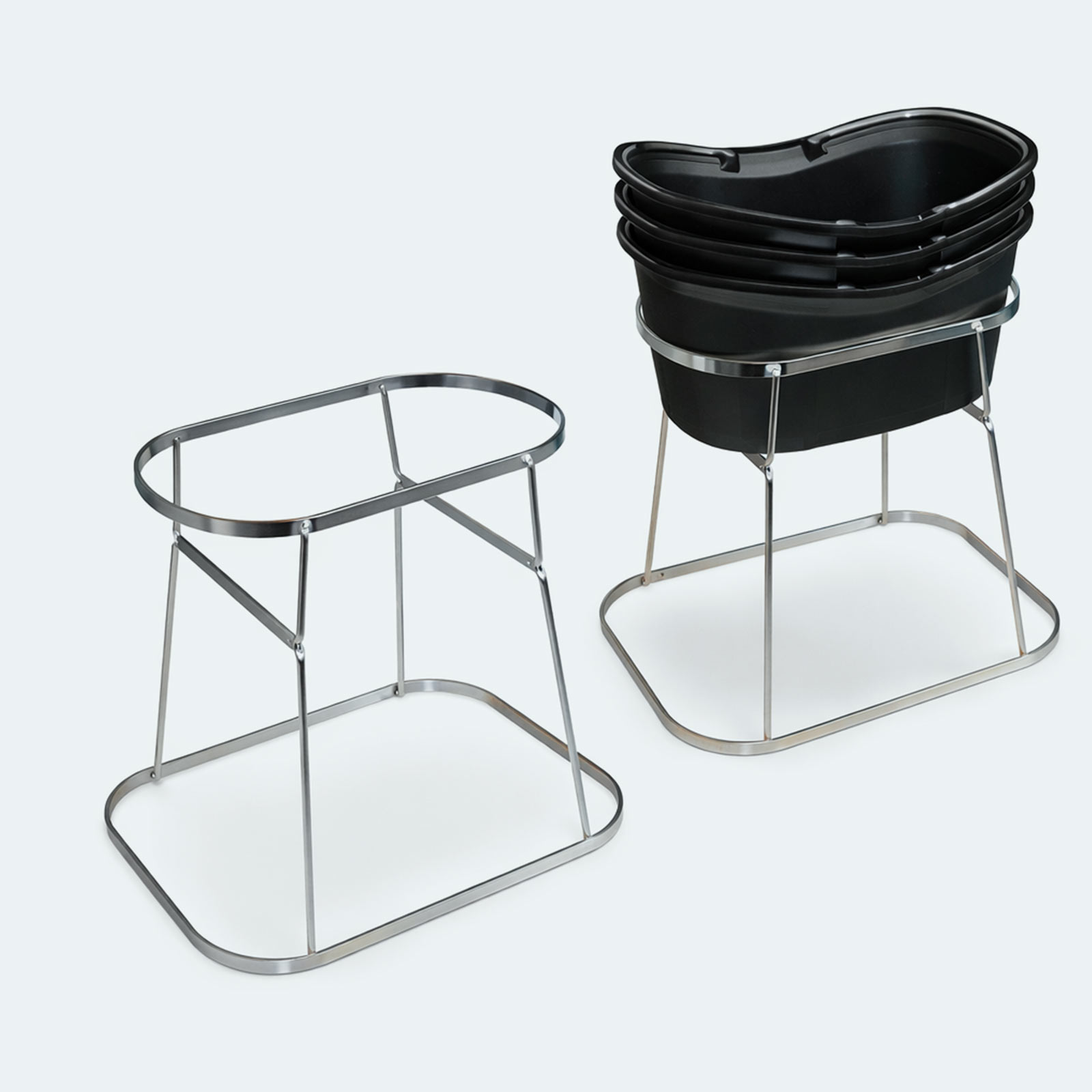 Support metal pour panier deluxe 12 litres + paniers 12 litres