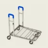 Chariot de transport professionnel inox et plateforme grillagée
