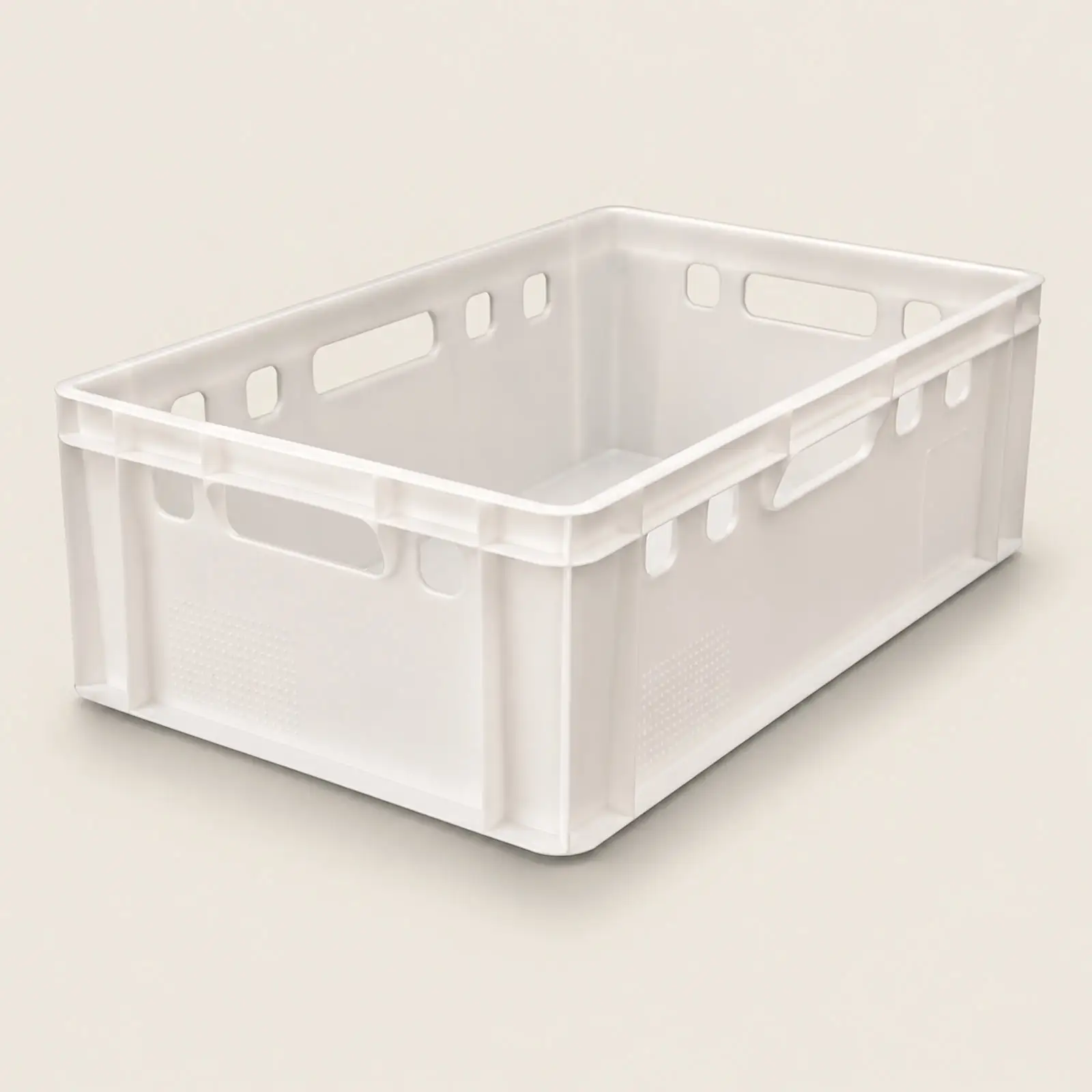 Bac alimentaire professionnel 40 L en PEHD blanc