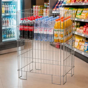 Bac de promotion pliant Compact en acier galvanisé